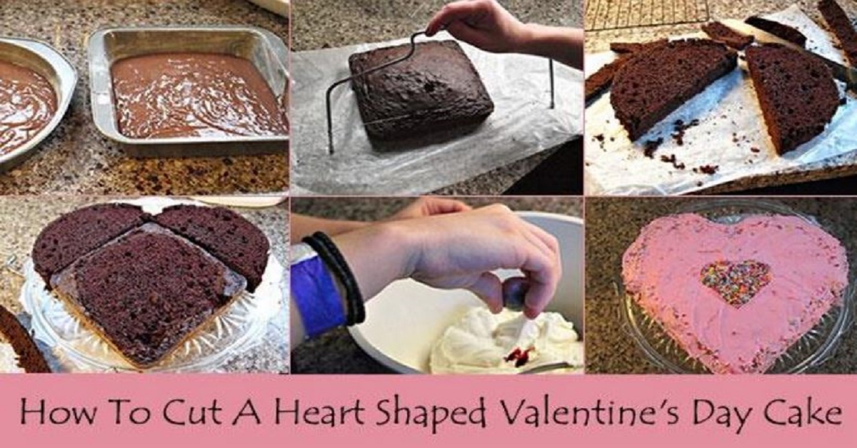 Valentine’s Day Cake Without A Heart Shaped Cake Pan